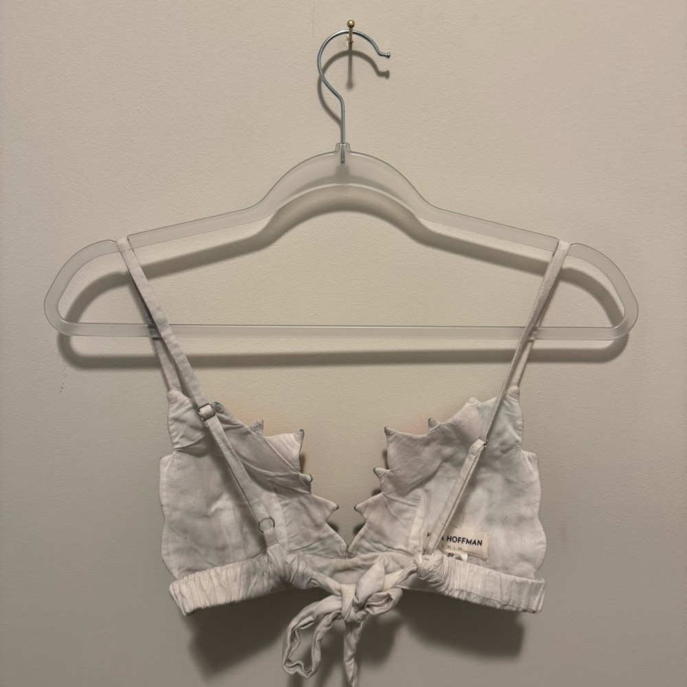 Mara Hoffman Floral Embroidered White Shorts and Tank (swim) set size 2 / Small - Picture 8 of 12